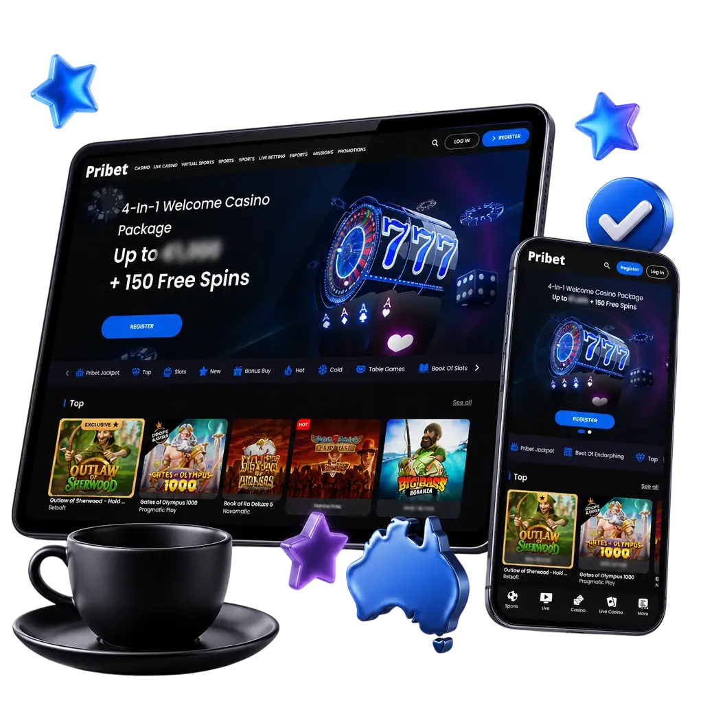 Advantages of betting on tennis at Pribet Australia: wide market coverage, live odds, AUD payments, mobile apps and welcome offers