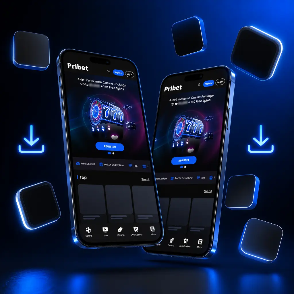 Download Pribet mobile app for Android or install the iOS web app to access sports betting and casino games on the go.