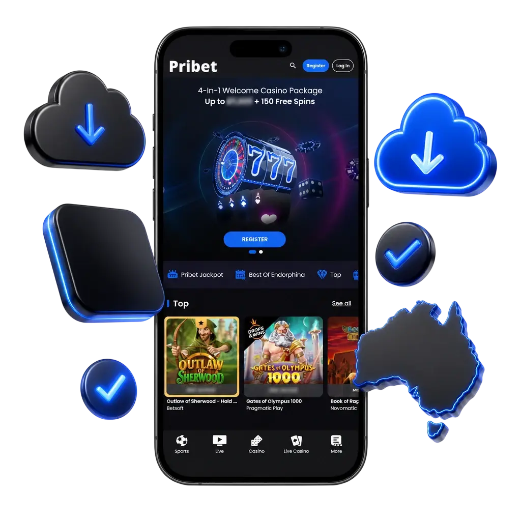 Steps to download and install the Pribet app on iPhone and iPad using Safari browser
