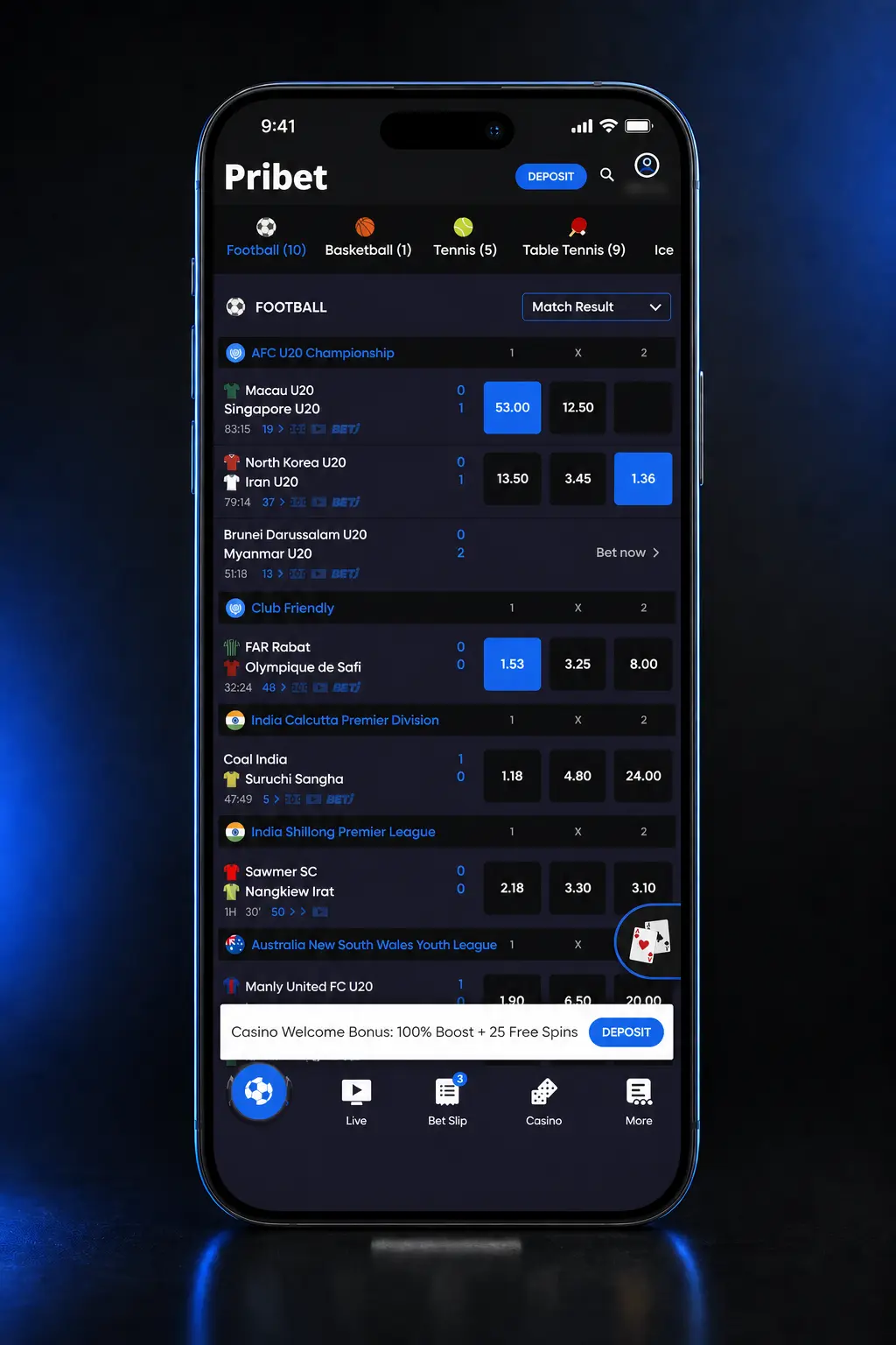 Step-by-step guide showing how to place a bet on Pribet, from login to confirming a bet slip on mobile