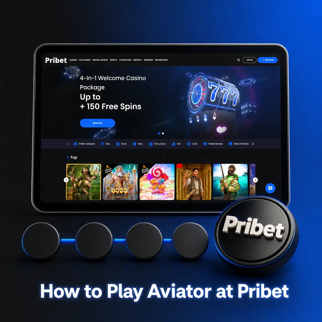 Step-by-step guide to registering, funding an account, and placing a stake to play Aviator at Pribet.