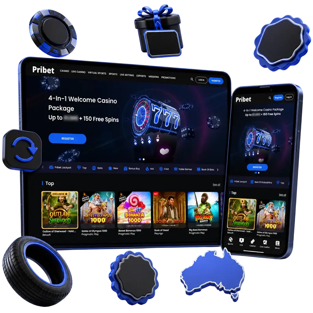 Pribet promotions table showing reload bonus, accumulator boost, and cashback offers for Formula 1 betting