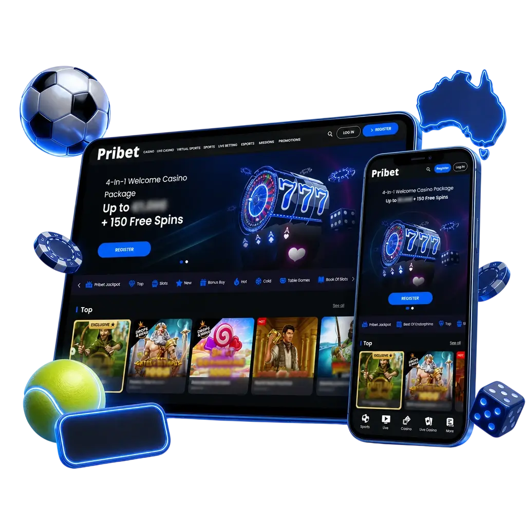 Pribet Sports Welcome Bonus: 100% deposit match up to 320 AUD for cricket, esports and live betting