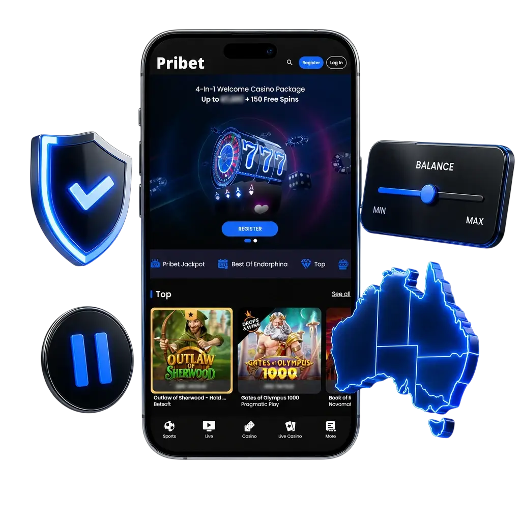 Secure registration and responsible gambling tools at Pribet, including deposit limits, self-exclusion and identity verification for player safety